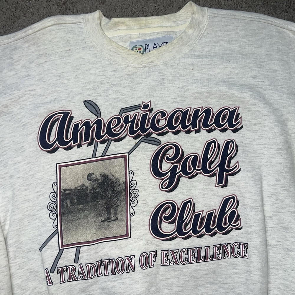 Vintage Golf "An American Tradition" Sweatshirt Sz XL Gray Sports USA